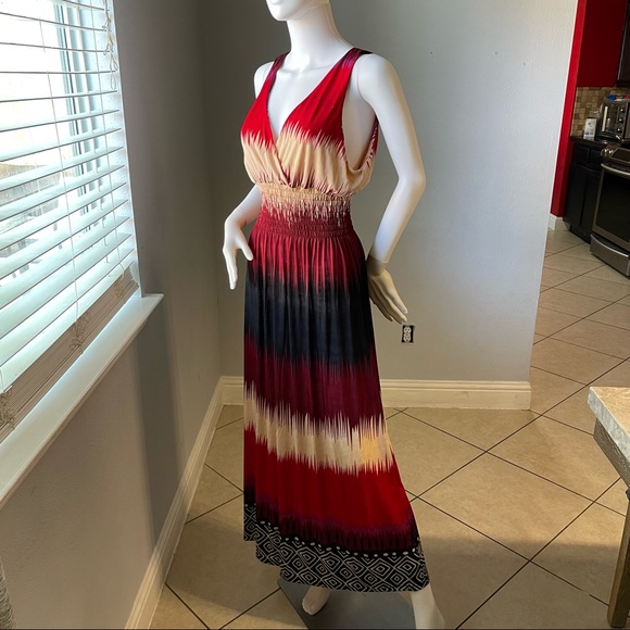 Red New Women’s striped sleeveless dress size Medium - Picture 13 of 13